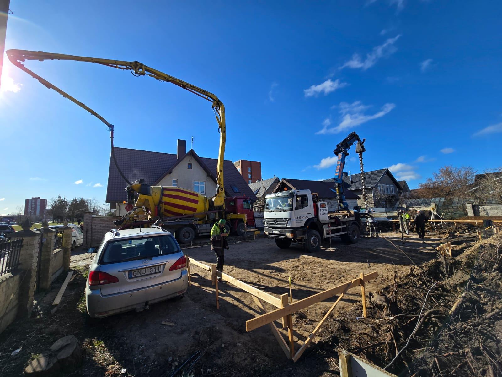 Gyvenamo namo statyba – darbų nuotrauka