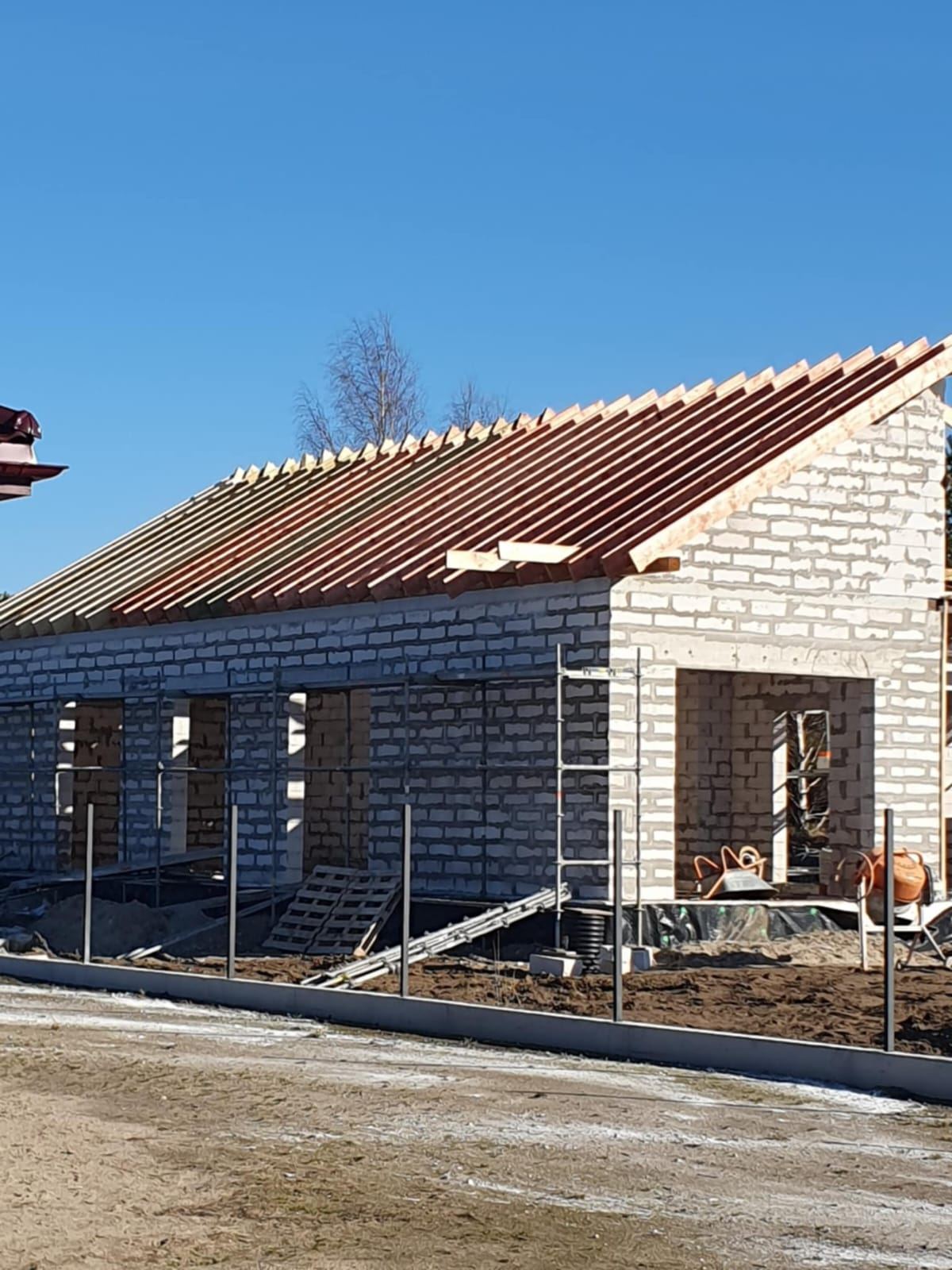 Gyvenamo namo statyba – darbų nuotrauka